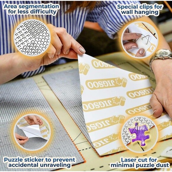 1000 Piece Puzzle for Adults - Innovative Canvas Jigsaw Puzzles for Adults with - Picture 4 of 6